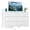 White, variant on edx 9-Drawer Fabric Dresser TV Stand, Multifunctional Storage Cabinet with Power Outlets & LED Light, Black