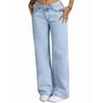 thumbnail image 2 of Jeans for Women Wide Straight Leg High Waisted Stretchy Baggy Jeans Fashion Loose Denim Pants Fall 2025, 2 of 9