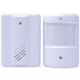thumbnail image 1 of KAKOWELY Doorbell Wireless Welcome Doorbell Home Security Alarm Wireless Infrared Doorbell Detector Alarm Visitor Guest Entry Doorbell Chime for Home Security Protection 1 Probe and 1 Host, 1 of 4