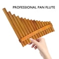 thumbnail image 3 of LOLIPPYY 1Set Wooden Pan Flute 15 Pipe Traditional Musical Instrument Light Brown, 3 of 6
