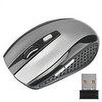 serony Wireless Gaming Mouse Adjustable DPI 2.4G 6 Buttons Optical Mouse for Laptop Notebook PC, Green