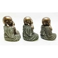 thumbnail image 3 of Small Charm Lucky Wise See Hear Speak No Evil Buddha Sculptures Bodhisattva Eastern Enlightenment, 3 of 3