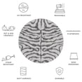thumbnail image 4 of SAFAVIEH Courtyard Gerald Animal Indoor/Outdoor Area Rug, Grey/Black, 6'7" x 6'7" Round, 4 of 8