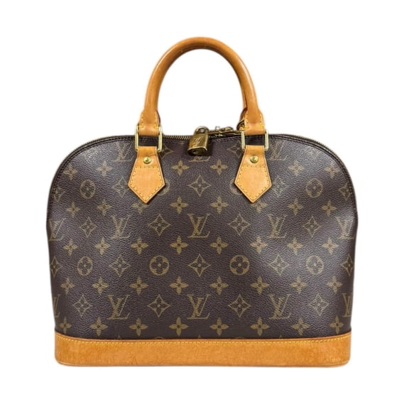 Pre-Owned Louis Vuitton Alma Monogram Handbag Canvas M51130 Brown Women's LOUIS... (Fair)
