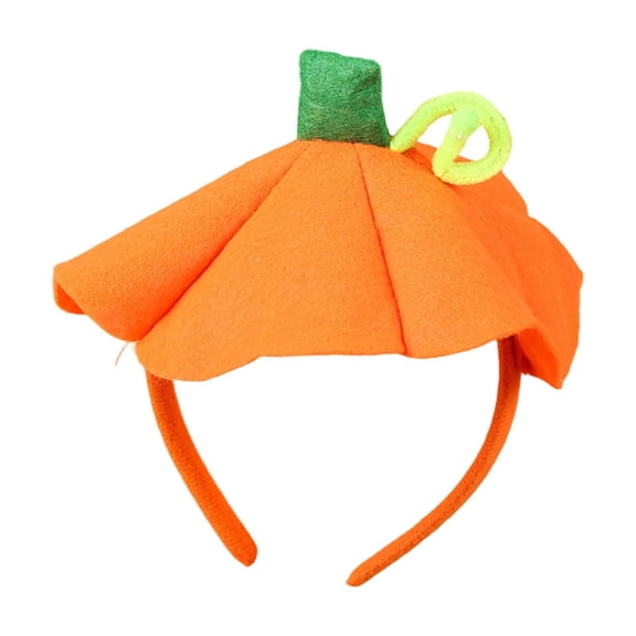 Halloween Pumpkin Headband , Halloween Costume Pumpkin Hat for Women Adult Cosplay Headdress
