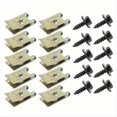 thumbnail image 1 of 100 Clips Metálicos en Forma de U para la Instalación de Molduras de Protección de Parachoques de Base de Tornillo de Modificación de Coche., 1 of 5