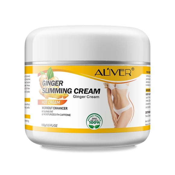 ALIVER Crema quemagrasas para perder peso rápidamente para mujeres Crema adelgazante de jengibre que quema el estómago Grasa corporal Crema anticelulítica para muslos Vientre y glúteos