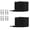 Pearl black, variant on Adjustable Elastic Glittering Not Tie Shoe Laces with Metal Hiding Lock Shoe String For Sneakers Adults Elderly Children