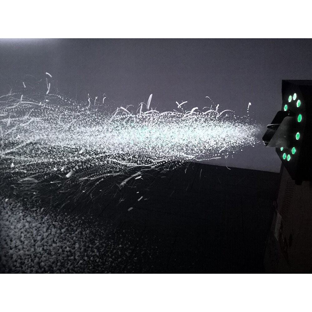 1500W Wireles Snow Machine with RGB LED Light+Remote DJ Snowflake Machine Party