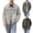 Beige, variant on Frnrwgo Men's Denim Jacket Loose Fit Button Front Ripped Multi-Pocket Casual Streetwear Outerwear