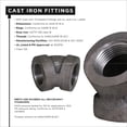 thumbnail image 4 of Supply Giant 1" 45 Degree Black Pipe Fitting Street Elbow Cast Iron, 4 of 6