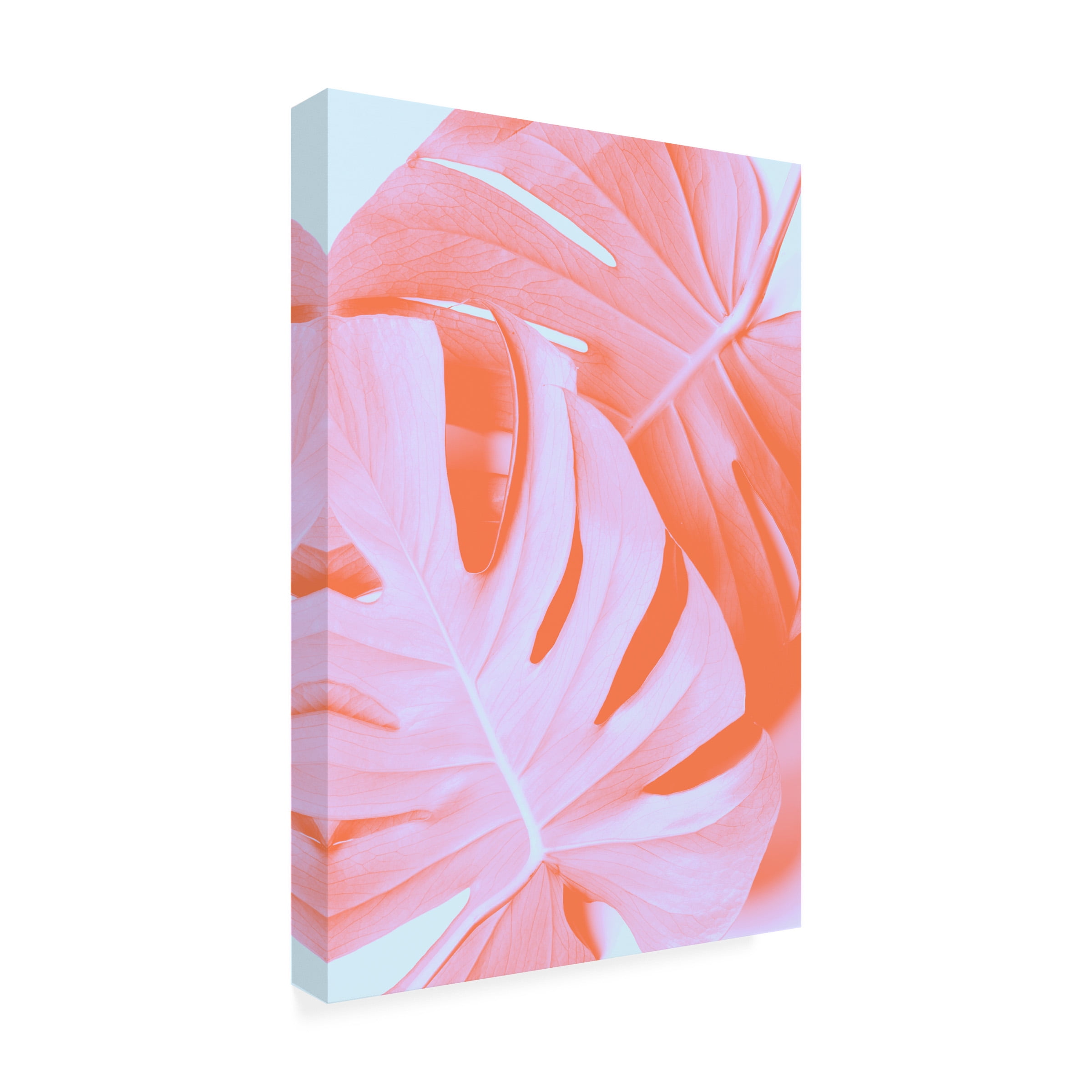 1x Studio III 'Monstera Orange 03' Canvas Art