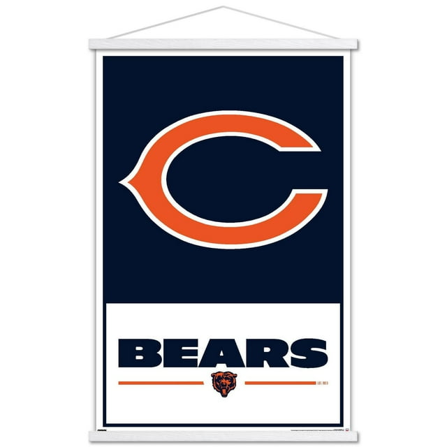 NFL Chicago Bears - Logo 21 Wall Poster, 22.375" x 34" Framed