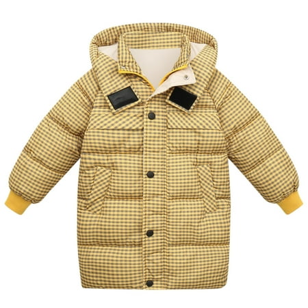 

Dadaria Baby Boys Girls Clothes Newborn Sets 1-10Years Thicken Warm Kids Down Coat Winter Hooded Long Cotton Down Jackets Outerwears Children Clothing Yellow 3-4 Years Toddler