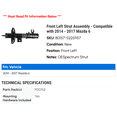 thumbnail image 2 of Front Left Strut Assembly - Compatible with 2014 - 2017 Mazda 6 2015 2016, 2 of 2