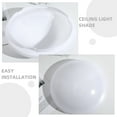 thumbnail image 3 of HOOWIFFY Light Fixture Covers 2Pcs Use Plastic Ceiling Light Lampshade for Diy Enthusiasts 10.6X10.6X1.8in, 3 of 8