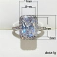 thumbnail image 6 of SEPARQI Classic Wedding Party Gift for Wife For Her Lightweight Dazzling CZ Cubic Zirconia Ring Perfect Present Comes in Elegant Box, 6 of 8