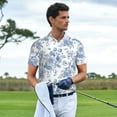 thumbnail image 2 of Wukai Rose Flowers Men’s Polo Shirts,Quick-Dry Athletic Shirt,Classic Fit Shirts-XX-Large, 2 of 8