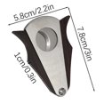 thumbnail image 2 of Wooden & Stainless Steel Cigar Cutter - Premium V-Cut Cuban Cigar Cutter, Ideal Gift for Men, 2 of 5