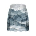 thumbnail image 6 of Spandex Tennis Skirts with Floral Print Womens Summer Athletic Skorts High Waist Stretch Yoga Shorts Skirt S-2XL (L, Gray), 6 of 7