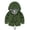 Army Green, variant on Godderr Toddler Hooded Cotton Coat for Kids Girls Boys Warm Winter Coat Solid Colour Warm Outwear for 3-10Y