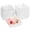 White-50, variant on Small Charcuterie Boxes With Clear Lids  To Go Paper Disposable Food Containers 5 Inches Bakery Dessert For Sandwich Cookie Pastry Cake Slice (black 100ct)