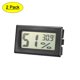 thumbnail image 1 of Uxcell Medidor de Temperatura y Humedad Digital Pantalla LCD Celsius Negro, 2 Paquete, 1 of 5