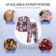 thumbnail image 7 of KLL Rose Flowers Sleepwear Mens Flannel Pajamas,Long Cotton Pj Set, 7 of 7