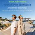 thumbnail image 5 of Smart Audio Glasses HD Camera, Shiny Black Audio Sunglasses, Open-Ear Speaker, 8-Hour Playtime, Hands-Free Calls, Voice AssistantHands, Free Calls & Music, 5 of 13
