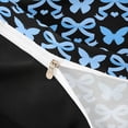 thumbnail image 4 of Erosebridal Black Blue Duvet Cover Set for Girls, Butterfly Bow-Tie Bedding Full, Black Reversible, 1 Duvet Cover and 2 Pillowcases (No Comforter), 4 of 5