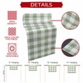 thumbnail image 5 of Sage Green Checkered Short Table Runner 48 Inches Long, Farmhouse Buffalo Plaid Cotton Linen Table Runners Dresser Scarves, Fabric Tabletop Scarf Furniture Cover for Home Dinner Party Decor 13"x48", 5 of 8