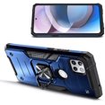 thumbnail image 6 of Nagebee Phone Case Compatible for Motorola Moto One 5G Ace / One 5G UW Ace with Tempered Glass Screen Protector, Full Body [Military-Grade] Magnetic Car Mount Ring Holder Heavy Duty (Blue), 6 of 7