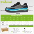 thumbnail image 3 of OrthoComfoot Men's Plantar Fasciitis Shoes, Achilles Tendonitis Shoes for Men, Arch Support Fashion Sneaker with Lace Up Design, Ergonomic Shoes for Heel and Foot Pain Relief, 3 of 6