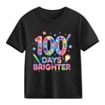 thumbnail image 4 of Camisetas de Manga Corta Linda con Impresión Gráfica Linda para la Temporada Escolar de las Niñas Camisetas de Manga Corta para el Juego Casual Y los Trajes Familiares, 4 of 9