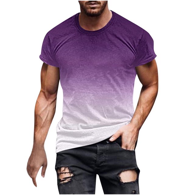 Birdeem T-Shirt à Manches Courtes Imprimé pour Hommes Col Rond Mode Décontractée Manches Courtes