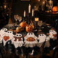 thumbnail image 7 of Halloween Round Fitted Tablecloth with Elastic Cute Black Cat Pumpkin Bat Tree Circle Table Cloth Scary Spooky Holiday Wipeable Washable Table Cover for Picnic Dining Outdoor A, 7 of 7