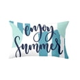 thumbnail image 1 of Hello Summer Sign Watermelon Pineapple Short Plush Car Waist Pillow Sofa Window Cushion Throw Pillow, 1 of 4