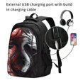 thumbnail image 2 of Bingfone Cool Black And White Dragon for USB Backpack, Multi-compartment Multi-pocket Computer Backpack, Suitable for Travel, Business, Leisure, Unisex, 2 of 7