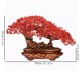thumbnail image 2 of Árbol de la fortuna de cristal rojo Árbol de la fortuna Mueble de TV for sala de estar Inauguración de tienda Boda Inauguración de casa, 2 of 6
