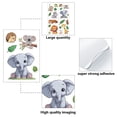 thumbnail image 3 of 4Pcs Animal Wall Sticker Decor Zoo Animals Window Decals Self-Adhesive Elephant Lion Frog Tiger Monkey Leaf Wall Decal Peel and Stick Removable for DIY, 3 of 7