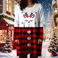 thumbnail image 5 of Duqingm Christmas Shirts for Women 2025 Merry Christmas Shirts Women Xmas Buffalo Plaid Tree Shirt Long Oversized Graphic Tees Xmas Tops Hot Pink,XL, 5 of 6