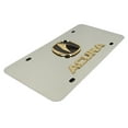 thumbnail image 2 of Acura Dual Logo License Plate (Gold on Chrome), 2 of 5