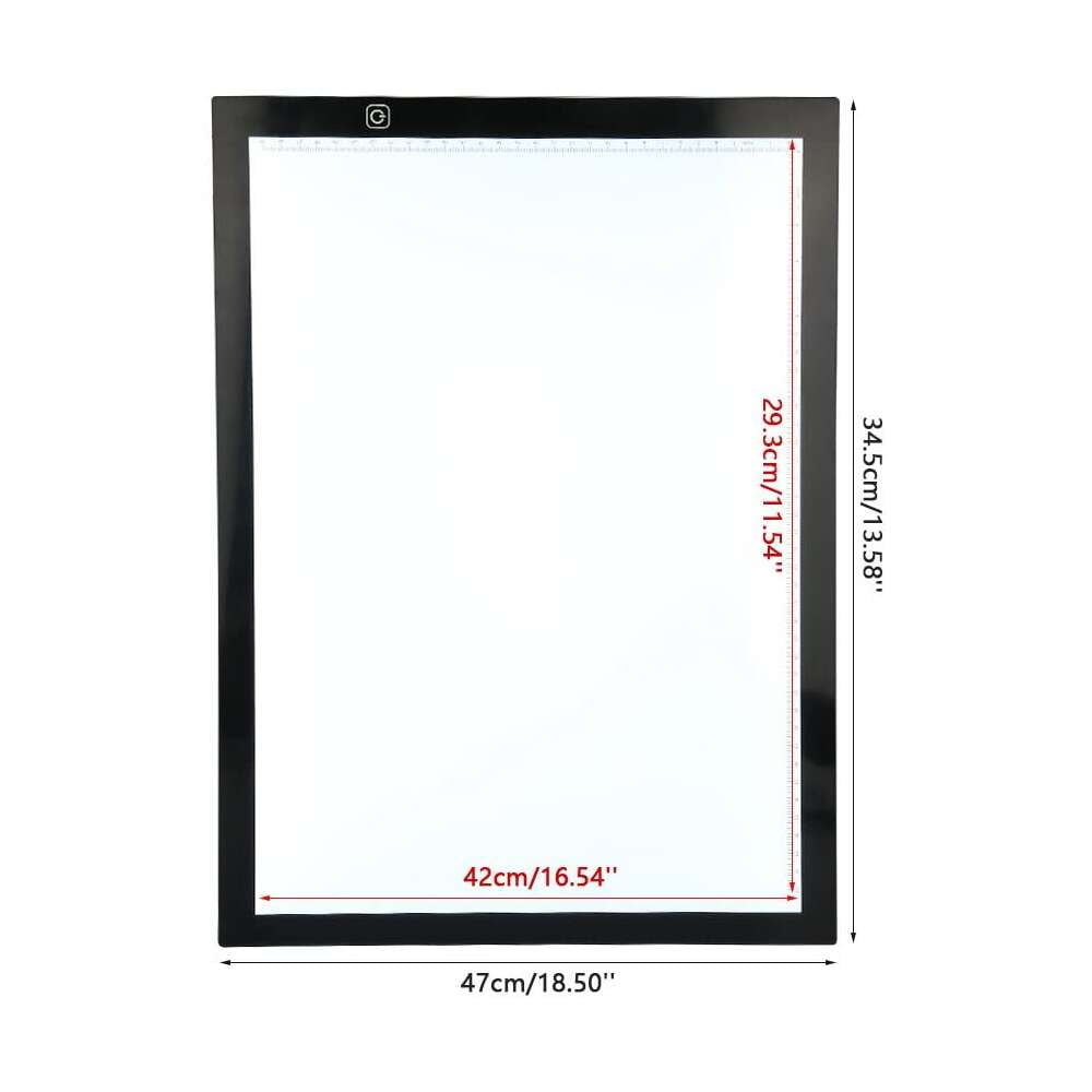 Selm Light Box Drawing, A3 Portable LED Tracking Board Lightbox Drawing