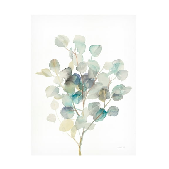 Trademark Fine Art Danhui Nai Eucalyptus III White Canvas Wall Art - 18x24