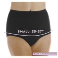 thumbnail image 4 of Lot de 3 Culottes de Contrôle de Vessie Réutilisables pour Femmes, Absorption Maximale, Noir, Petit (Convient aux Hanches : 35-37 Pouces), 4 of 10