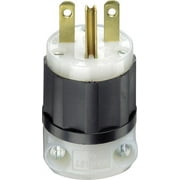 Leviton Industrial Nylon Ground/Straight Blade Plug 6-15P 18-10 AWG 2 Pole 3 Wire