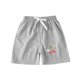 thumbnail image 1 of Liquidación Honeeladyy por menos de $5.00 en pantalones cortos de mezclilla estampados de verano para niños y niñas (gris, 1-2 años), 1 of 5