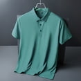 thumbnail image 3 of adviicd Men Tops Summer Slim Fit Polo Shirts For Men Men's T-Shirts - Classic Polo T-Shirt, Fitted Men's Shirts Green 4XL, 3 of 5