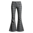 thumbnail image 6 of LRen School Uniform Pants for Girls Wide Leg Soft Stretchy Bell Bottom with Pockets Flare Leg Casual Trousers Back To School Pants Age 11-12 Years, 6 of 6