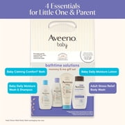 Aveeno Baby Bathtime Gift Set with Oat, 4 Items, For Mom and Baby